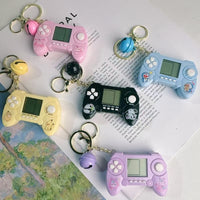 Creative Tetris handheld game console trendy bag key chains