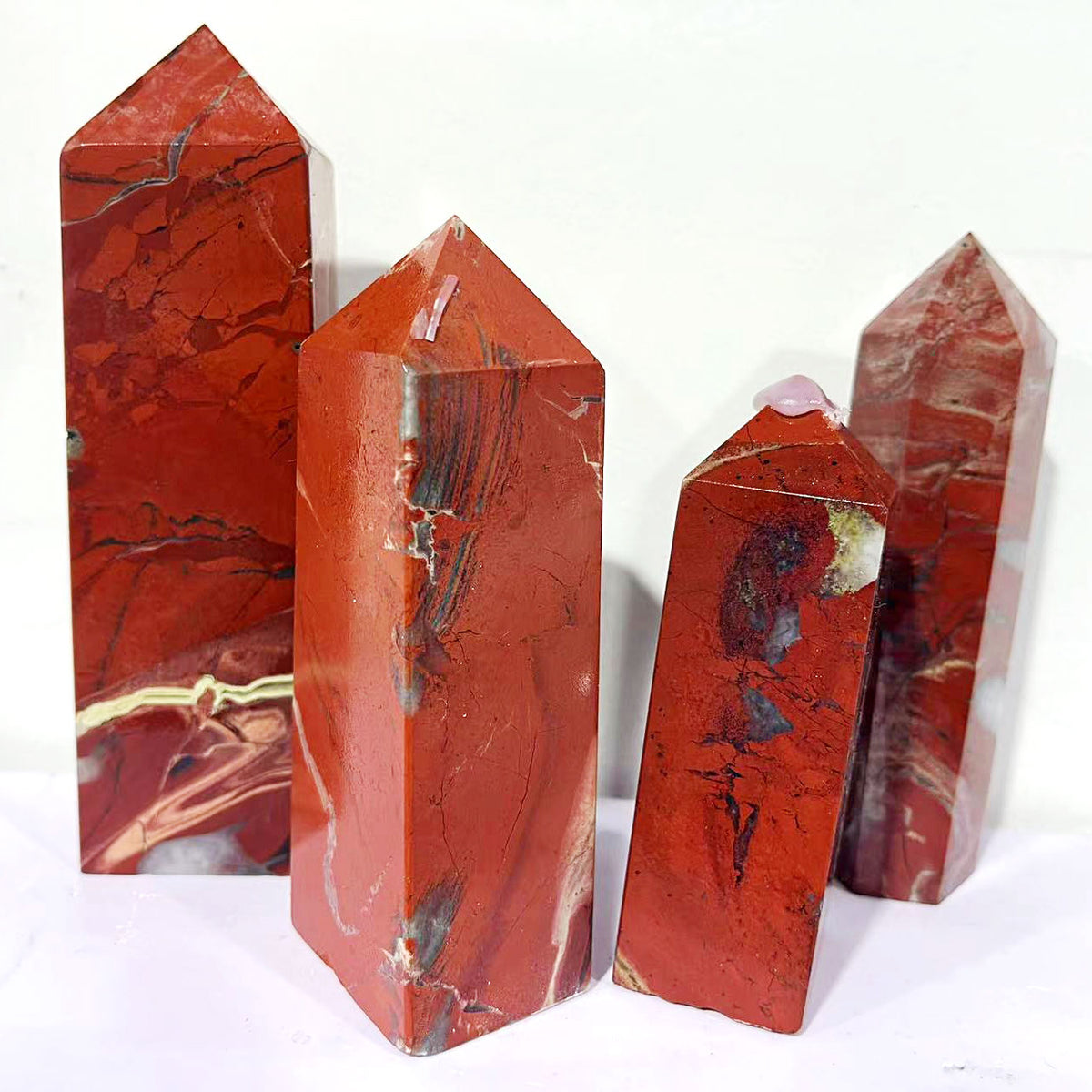 Natural Beautiful Red Jasper tower